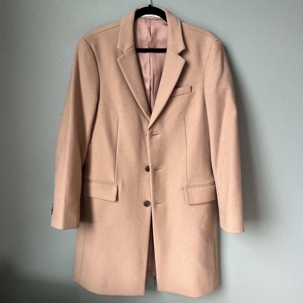 Club Monaco Camel Topcoat, Size 38